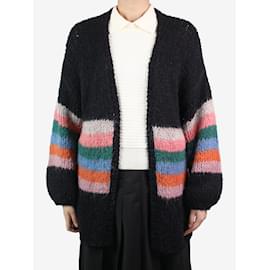 Autre Marque-Multi striped crochet cardigan - size S/M-Multiple colors