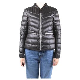 Mackage Black zipped quilted jacket - size M Blue