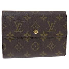 Louis Vuitton-LOUIS VUITTON Monogram Porte Tresor Etui Papie Wallet M61202 LV Auth 50829-Monogram