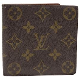 Louis Vuitton-LOUIS VUITTON Monogram Portefeuille Marco Bifold Wallet M61675 LV Auth 50278-Monogram
