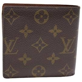 Louis Vuitton-LOUIS VUITTON Monogram Portefeuille Marco Bifold Wallet M61675 LV Auth 50278-Monograma