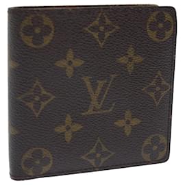 Louis Vuitton-LOUIS VUITTON Monogram Portefeuille Marco Carteira Bifold M61675 Autenticação de LV 50217-Monograma