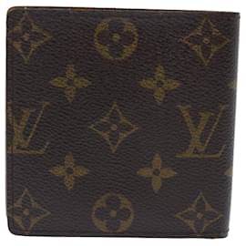 Louis Vuitton-LOUIS VUITTON Monogram Portefeuille Marco Portafoglio Bifold M61675 LV Aut 50217-Monogramma