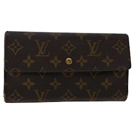 Louis Vuitton-LOUIS VUITTON Monogram Portefeuille International Long Wallet M61217 auth 50212-Monogram