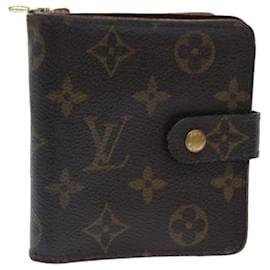 Louis Vuitton-LOUIS VUITTON Monogram Compact zip Wallet M61667 LV Auth 50313-Monogram