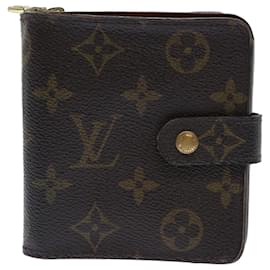 Louis Vuitton-LOUIS VUITTON Monogram Compact zip Wallet M61667 LV Auth 50313-Monogram