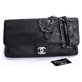 Chanel-W/ TARJETA Y bolsa para polvo-Negro