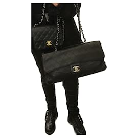 Chanel-W/ TARJETA Y bolsa para polvo-Negro