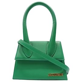 Jacquemus-Jacquemus Le Chiquito Moyen Green Leather OS-Green