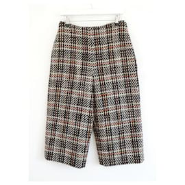 Valentino-Valentino chunky tweed culottes trousers-Brown