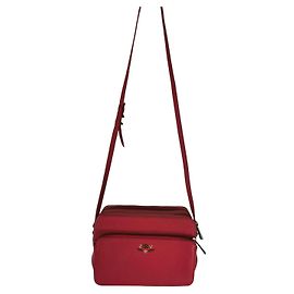 Bolsa camera Zadig & Voltaire em couro granulado vermelho Vermelho