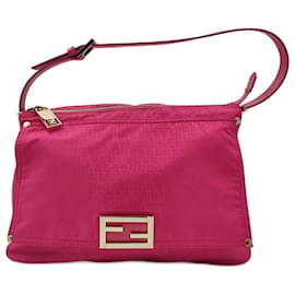 Fendi-Fendi Mamma zip mini courgette shoulder bag-Pink