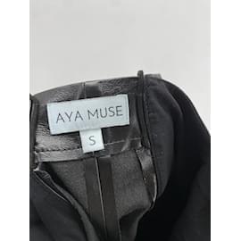 Autre Marque-AYA MUSE  Trousers T.International S Polyester-Black
