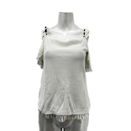 Chanel-CHANEL  Tops T.fr 36 Viscose-White