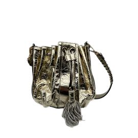 Bolsas BA&SH T.  Couro Dourado
