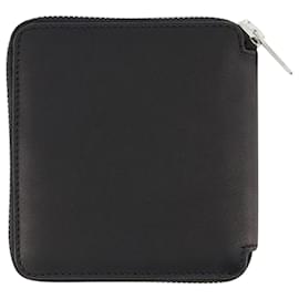Autre Marque-Zipped Wallet - Maison Kitsune - Leather - Black-Black