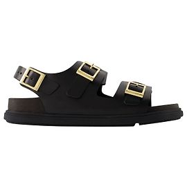 Sandali Cannes - Birkenstock - Pelle - Nero Nero