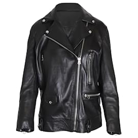 Acne-Acne Studios Biker Jacket in Black Leather-Black