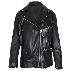 Giacca biker Acne Studios in pelle nera Nero
