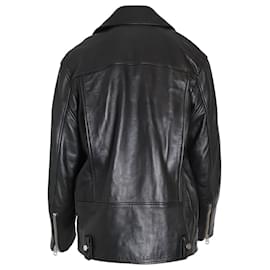 Acne-Jaqueta de motociclista Acne Studios em couro preto-Preto