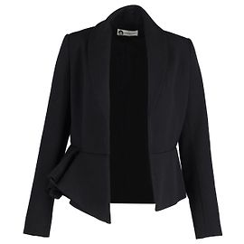Blazer à basque Lanvin en laine noire Noir