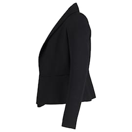 Lanvin-Lanvin Peplum Blazer in Black Wool-Black