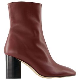 Bottines Alena - Aeyde - Cuir - Rouge Rouge