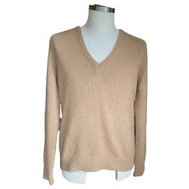 Saint Laurent Pull beige en poil de chameau Beige
