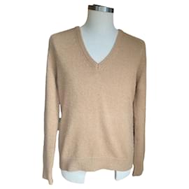 Saint Laurent Beigefarbener Pullover aus Kamelhaar Beige