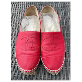 Chanel-Espadrilles-Red