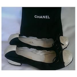 Chanel-Ballet flats-Black,Beige