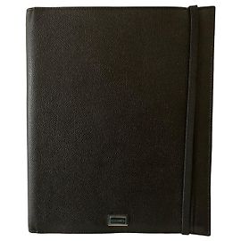 Dolce & Gabbana Black leather ipad cover Black