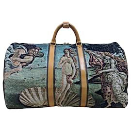 Louis Vuitton-Louis Vuitton Keepall 60 Botticelli „La Naissance de Venus“-Braun,Beige