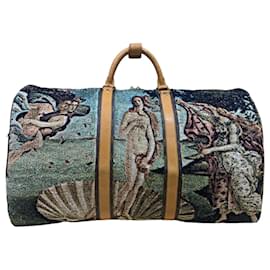 Louis Vuitton-Louis Vuitton Keepall 60 Botticelli "La Naissance de Venus"-Brown,Beige