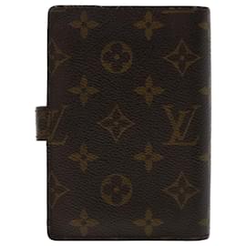 Louis Vuitton-LOUIS VUITTON Monogramm Agenda PM Tagesplaner Cover R.20005 LV Auth 49858-Monogramm