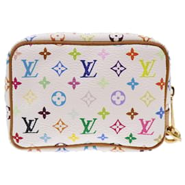 Louis Vuitton-LOUIS VUITTON Monograma Multicolor Trousse Bolsa Wapity Branco M58033 auth 49632NO-Branco