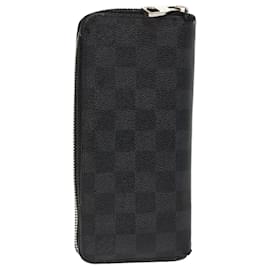 Louis Vuitton-LOUIS VUITTON Damier Graphite Zippy Wallet Vertical Wallet N63095 LV Auth 49953-Other