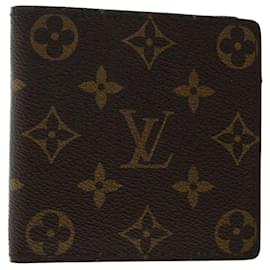Louis Vuitton-LOUIS VUITTON Monogram Portefeuille Marco Bifold Wallet M61675 LV Auth 49878-Monograma