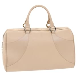 Bulgari-BVLGARI Boston Sac Cuir Beige Auth bs7219-Beige