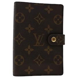 Louis Vuitton-LOUIS VUITTON Monogramm Agenda PM Tagesplaner Cover R.20005 LV Auth 49884-Monogramm