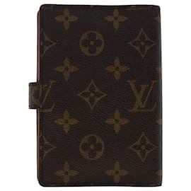 Louis Vuitton-LOUIS VUITTON Monogramm Agenda PM Tagesplaner Cover R.20005 LV Auth 49884-Monogramm