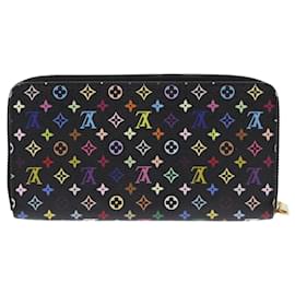 Louis Vuitton-LOUIS VUITTON Monogramm Multicolor Zippy Wallet Schwarz M.60050 LV Auth 50016BEIM-Schwarz