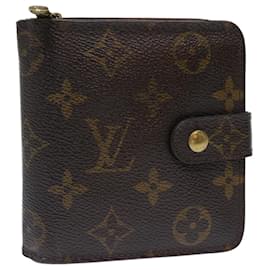 Louis Vuitton-LOUIS VUITTON Monogram Compact zip Wallet M61667 LV Auth 50312-Monogram