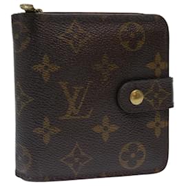 Louis Vuitton-LOUIS VUITTON Monogram Portefeuille zippé compact M61667 Auth LV 50312-Monogramme