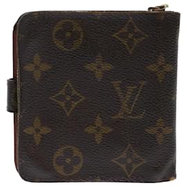 Louis Vuitton-LOUIS VUITTON Monogram Compact zip Wallet M61667 LV Auth 50312-Monogram