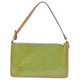 Louis Vuitton-LOUIS VUITTON Monogram Vernis Lexington Pouch Baby Blue M91011 LV Auth 49639-Other