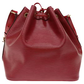 Louis Vuitton-LOUIS VUITTON Epi Petit Noe Shoulder Bag Red M44107 LV Auth 49850-Red