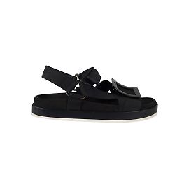 Roger Vivier Sandálias com fivela Viv' Rangers Preto