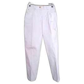 Laurèl-Un pantalon, leggings-Blanc