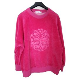 Yves Saint Laurent Variation Sweatshirt Fuchsia Baumwolle Fuschia